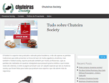 Tablet Screenshot of chuteirassociety.com